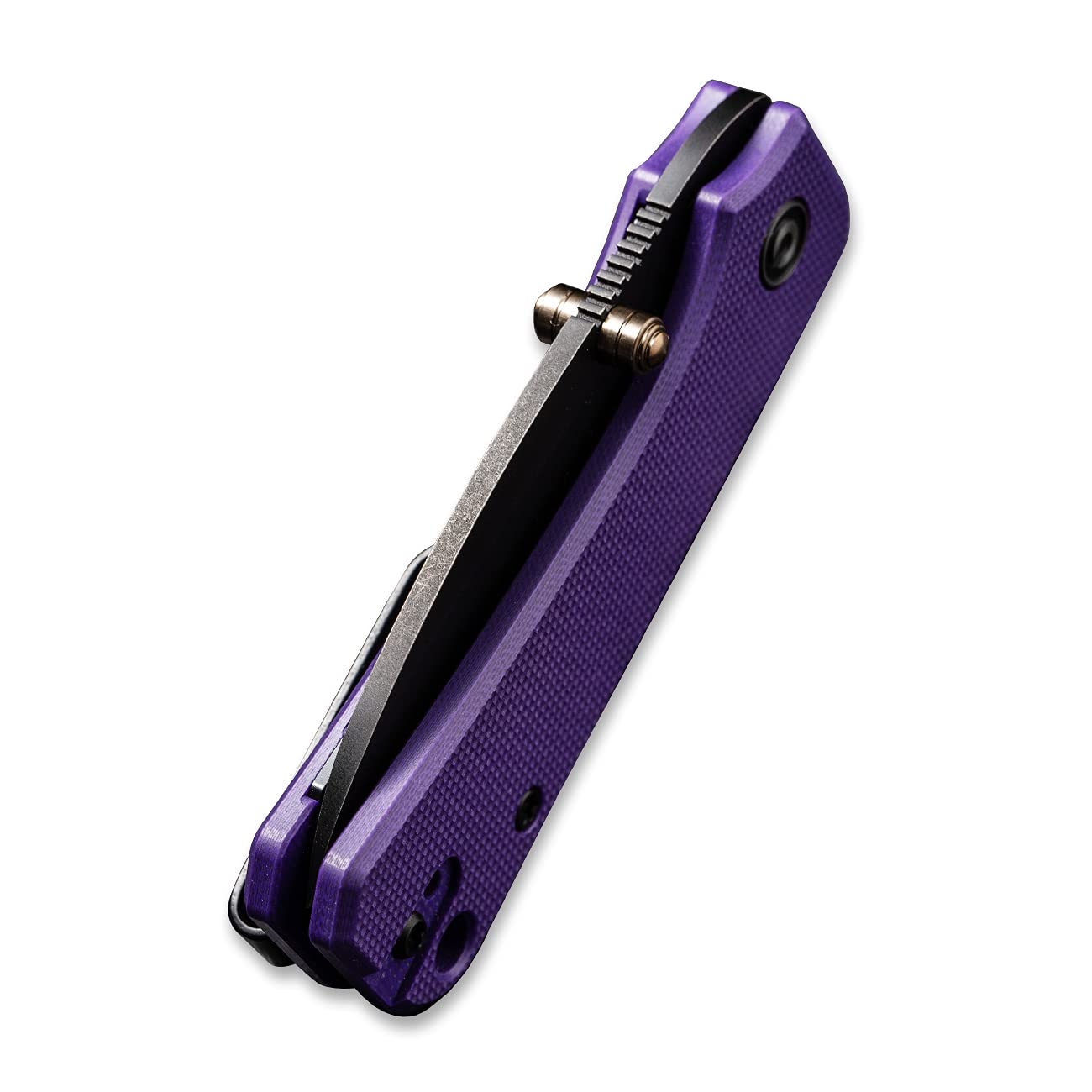 CIVIVI Baby Banter Pocket Folding Knife for EDC, 2.34" Blade Small Knife with Titanium Thumb Stud Opener (Purple)