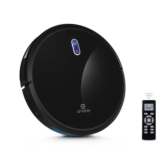 Amarey A800 Robot Vacuum - Super Suction Robotic Vacuum Cleaner, Long Lasting, Timer Function, Self-Charging, Multiple Cleaning Modes, Amarey Robot Vacuum Cleaner for Pet Hair, Hard Floor, Carpet