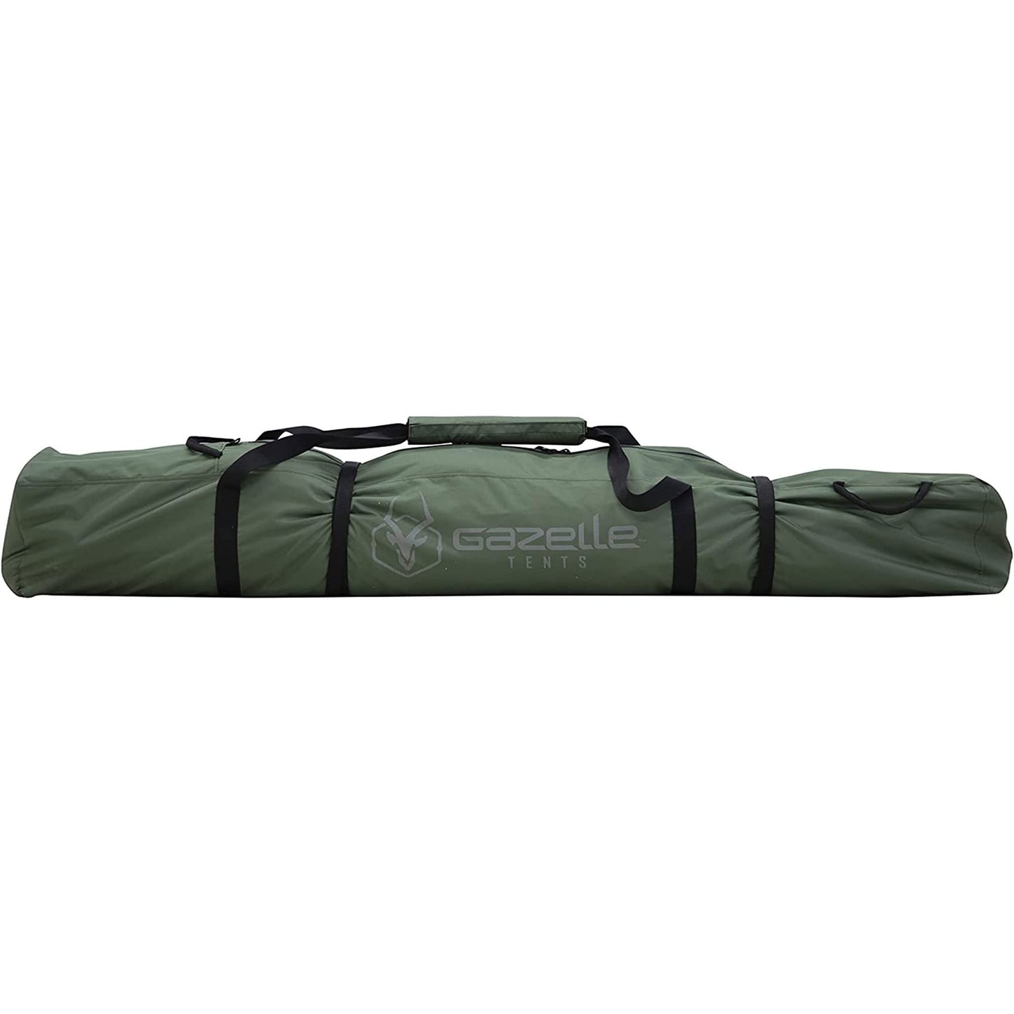 Gazelle Tents™ T4 Hub Tent, Easy 90 Second Set-Up, Waterproof, UV Resistant, Removable Floor, Ample Storage Options, 4-Person, Alpine Green, 94" x 94" x 78", GT400GR
