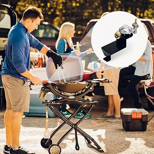 Skyflame Gas Grill Valve Regulator Assembly Compatible with Weber Q1000 Q1200 Series - Replacement Parts for Weber 64866