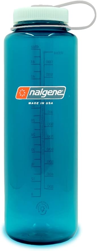 Nalgene Sustain Tritan BPA-Free Water Bottle Made with Material Derived from 50% Plastic Waste, 32 OZ, Wide Mouth