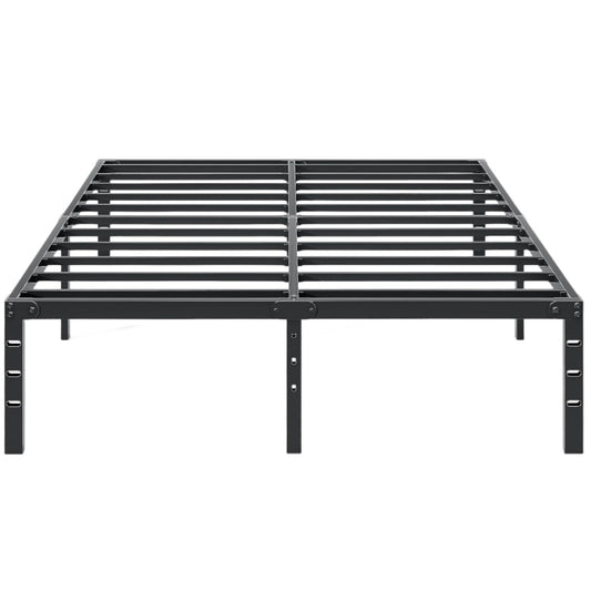 Approgreent Metal Queen Bed Frame, Durable Platform Queen Size Bed Frame, Heavy Duty Queen Bed Frame, No Box Spring Needed, Large Storage Space Under Bed, Quiet Without Noise Queen Bed Frame, Black