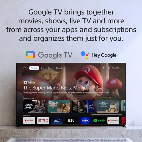 Sony 43-Inch Class 4K Ultra HD BRAVIA 3 LED Smart TV with Google TV, Dolby Vision HDR, and Exclusive Features for PlayStation®5 (K-43S30)