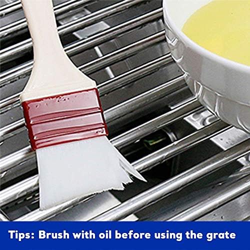 17 Inches Stainless Steel Cooking Grids Grates for Home Depot Nexgrill 720-0830H 720-0830D, 720-0783E, 720-0783C, for Nexgrill replacement parts