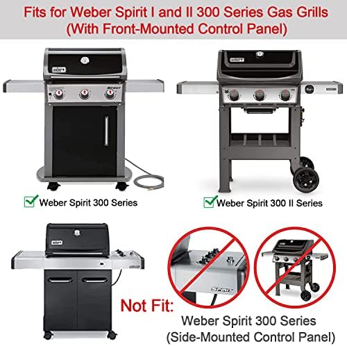 7636 Flavorizer Bars for Weber Spirit 300 Series- Spirit E310 E320 E330 S310 S320 S330& GS4 Spirit II 300 Grills Series Gas Grills with Front Control,15.3" Heat Tent for Weber 46510001, 47513101