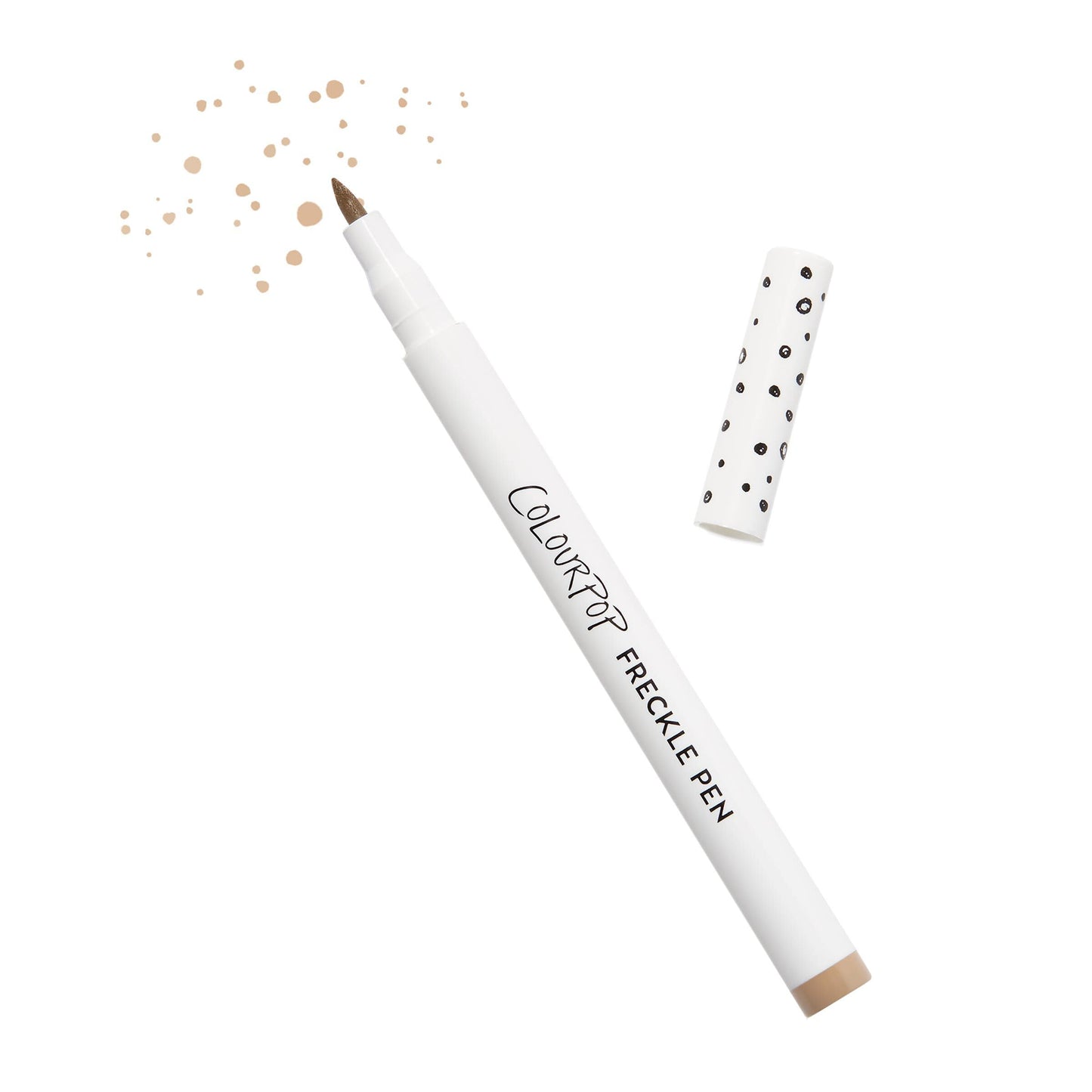 ColourPop Freckle Pen - Long-Lasting Faux Freckle Makeup with a Buildable Customizable Color - Natural Looking Fake Freckles with Soft Felt Tip Applicator - Soft Brown (0.03 oz)