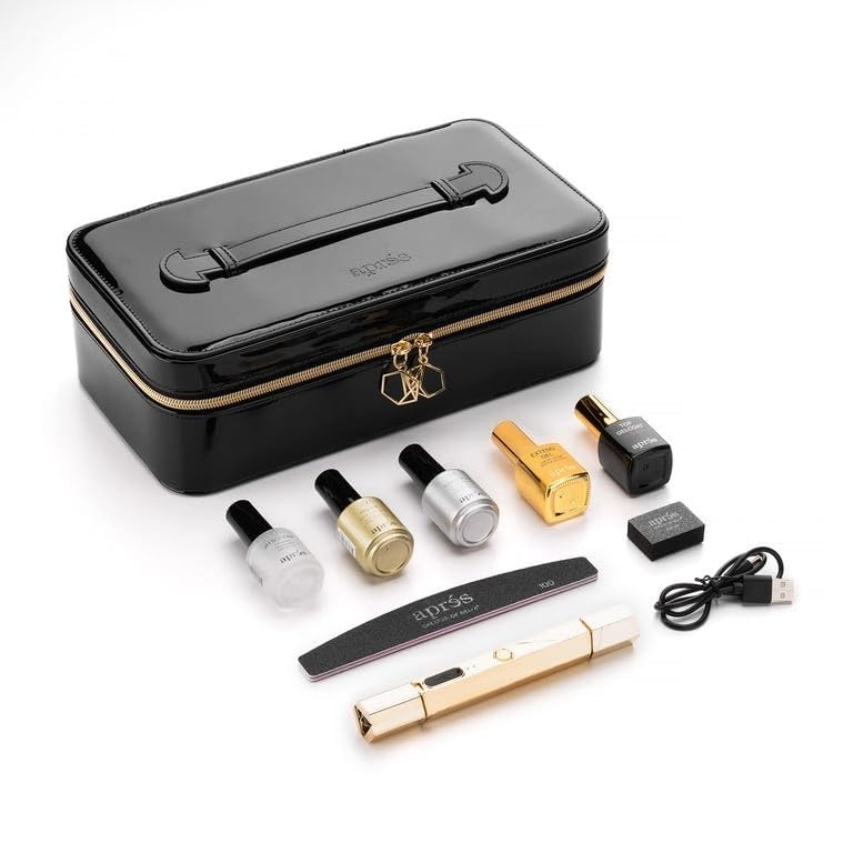 Apres Gel-X Nail Professional Starter Kit, 14 Sizes 00-9 w/ Half Sizes Included, Soft Gel Nail Tips Extension Kit, 2025 Edition (Sculpted Stiletto Medium)