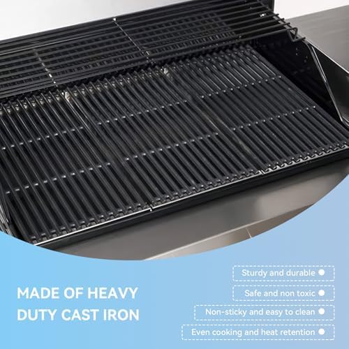 17" Cooking Grates for Charbroil Commercial Infrared 463355220 463242516 463242515 466242615 463243016 463346017 3-Burner Gas Grill, Cast Iron Grill Replacement Parts for Tru infrared G466-0025-W1A