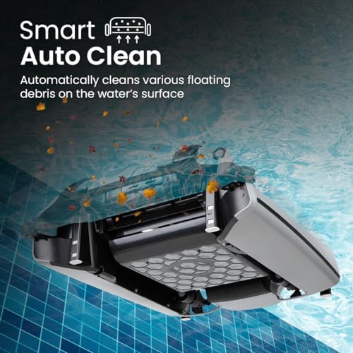 Betta SE Plus - Solar-Powered Robotic Pool Skimmer with 24/7 Continuous Cleaning Power, Dual Charging Options, Twin Salt Chlorine Tolerant Motors, and Shallow Water Safeguard