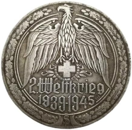 Antique German Coins, German Imperial Eagle Coins Collection, Germany Imperial Mark Vintage Ancient Coin, Lucky Feng Shui Coin, Explore History Culture (1945)