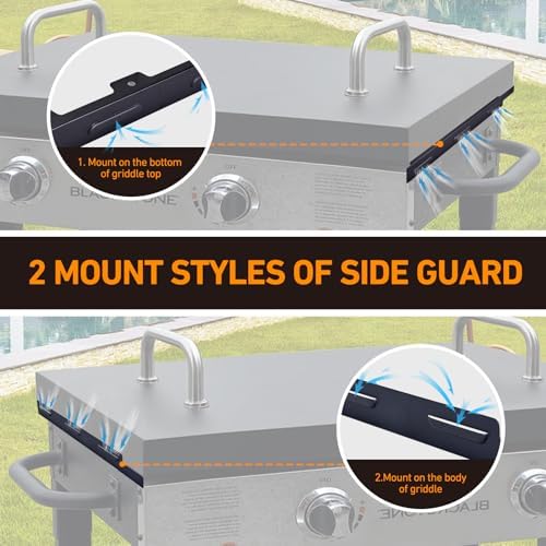 Upgraded Wind Guards for Blackstone 36 inch Griddle, Fit Grill Accessories and Hood, Stainless Steel Magnetic Wind Screen Gas Saving, Blackstone Wind Guard 36 Inch