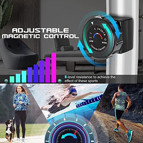 ANCHEER Elliptical Exercise Machine, Elliptical Machine for Home Gym, Elliptical Training Machines with Pulse Rate Grips and LCD Monitor, 8 Resistance Levels Smooth Quiet Driven, Max 350Lbs