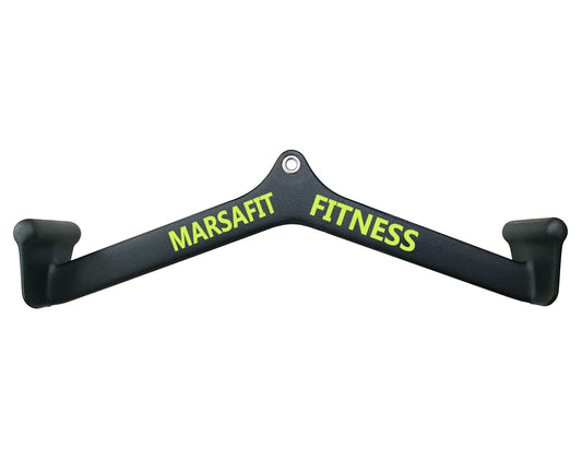 Home Gym Fitness Rowing T-bar V-bar Pulley Cable Machine Attachments, Bicep Curl Tricep Lat pulldown Bar Back Strength Training Handle Grips Lat Pull Down Bar Press Down Exercises (Length 22")