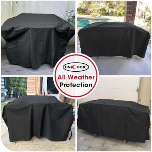 Unicook 70 Inch Griddle Grill Cover for Blackstone 36 Inch ProSeries, Heavy Duty Waterproof Large Flat Top Grill Cover with Sealed Seam, Compare to Blackstone 5005, 5482, Black