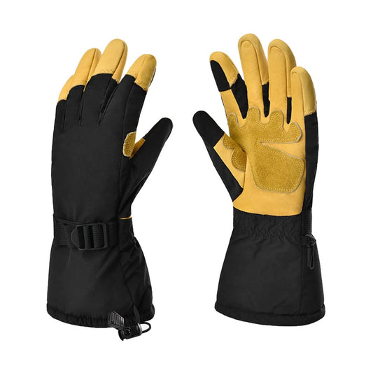 1Storm Deerskin Leather 3M Tinsulate Insulation Touchscreen Winter Gloves Ski Snowboard Cycling Bike