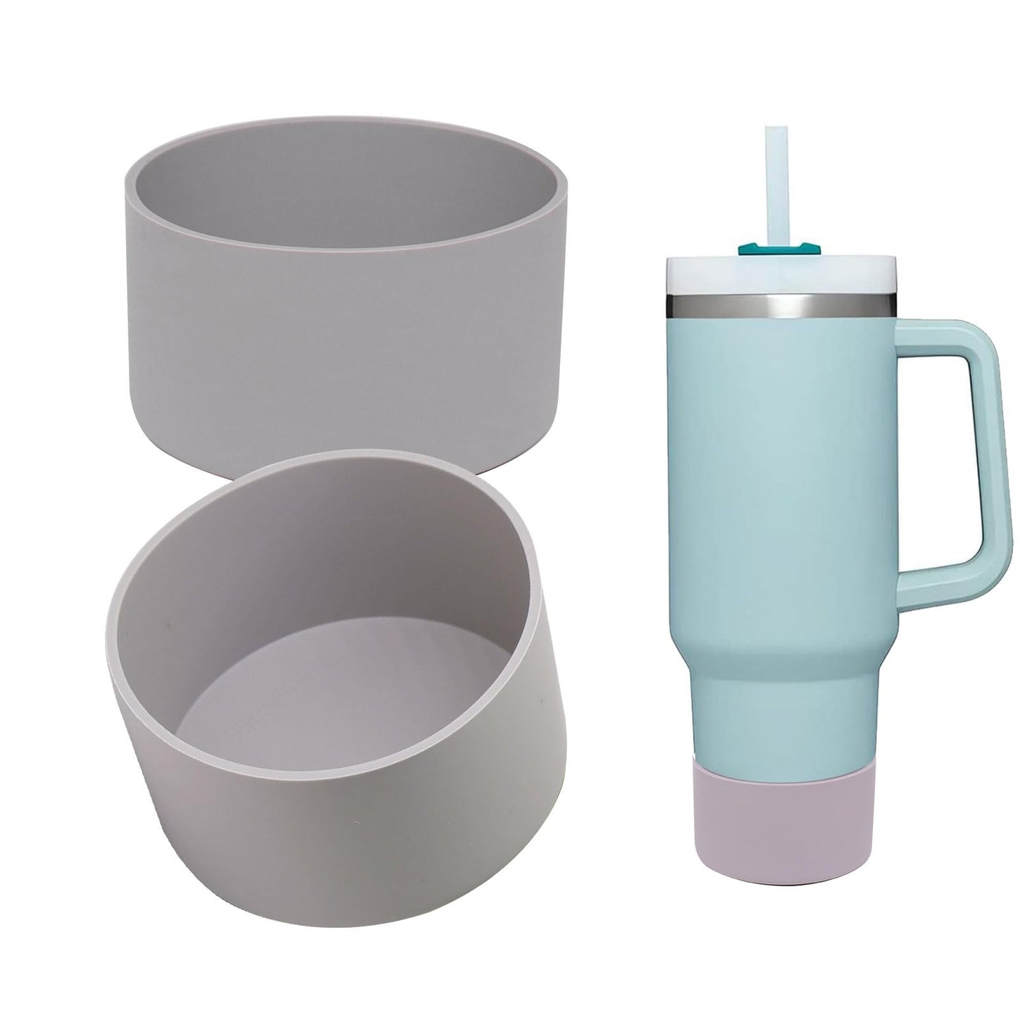 TFAK Protective Silicone Boot For Stanley Quencher Tumbler 30 oz 40 oz & IceFlow 20oz 30oz & Hydro Flask Water Bottle 12-24oz & Simple Modern Bottle