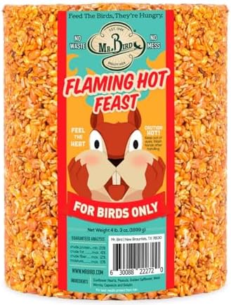 Mr. Bird Flaming Hot Feast Large Wild Bird Seed Cylinder 4 lb. 3 oz.