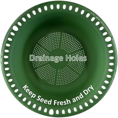 2 Pack Hanging Bird Feeder Tray 12 inch with Drainage Holes Fit Most Seed, Bird-Feeder Hanging for Garden Yard Outside, Green