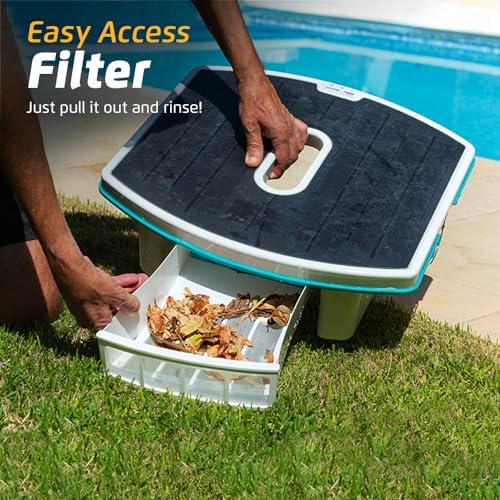 Dolphin Skimmi Automated Pool Skimmer WiFi, Cleans Water Surface with Smart Sensors Solar Charge