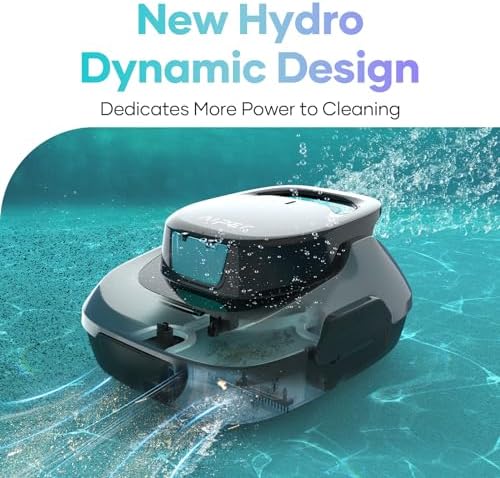 AIPER Cordless Automatic Cleaner, Pool Vacuum with Auto- Parking, Lightweight, Ideal for Above Ground Flat Pool up to 860 sq.ft.