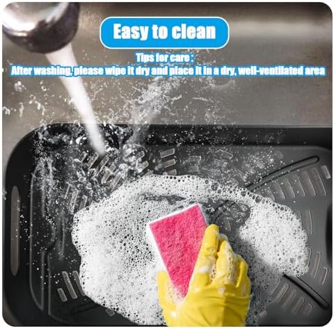 Grill Cooking Pot and Combo Crisper Basket for Ninja Foodi FG551/DG551 Smart XL Indoor Grill Accessories,Non-Stick Air Frying Basket & Griddle Pan Replacement for Ninja DG651