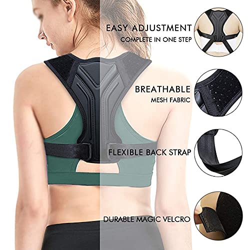 YMGSCC Straighten Posture Corrector for Back Belt Prevent Slouching Straps Clavicle Support Brace for Women Men(L)