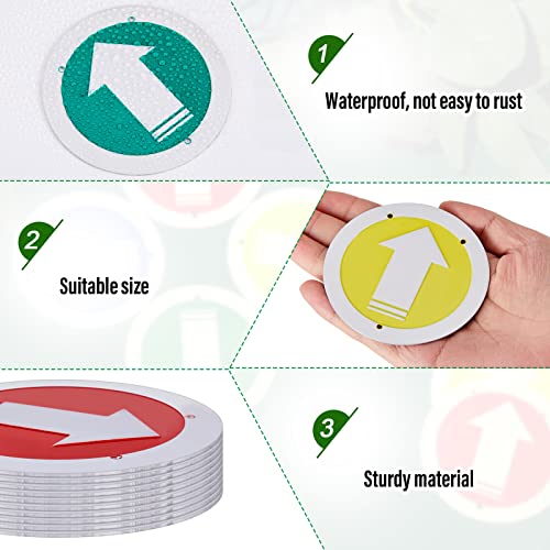 Amylove Trail Markers Reflective Trail Marker Pack Bright Trail Marking Reflectors for Hunting Hiking Driveway Camping Walking Backpacking Outdoors, Blue Green Red and Yellow (40 Pcs)