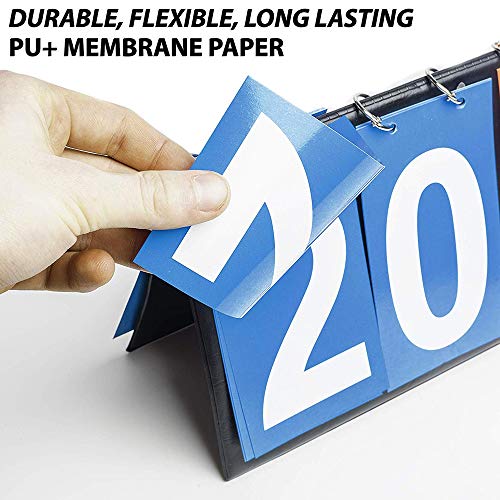 APORO 3 Digit Portable Table Top Scoreboard Flipper, Multi Sports Score Flip Scoreboard (0-999)