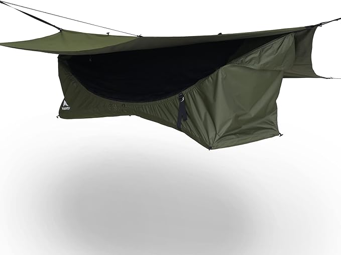 Haven Tents Lay Flat Hammock Tent - Waterproof Tent & Camping Hammock with Mosquito Net - Includes Insulated Pad and Rainfly - Haven Tent, Haven XL, Haven Safari
