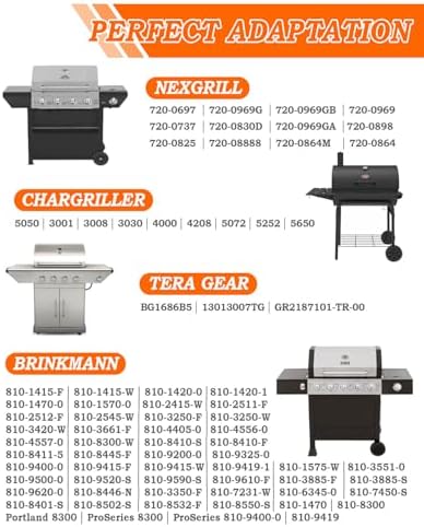 Universal Heat Plates Shield 13.5" up to 25" Adjustable Heat Tent for Backyard Uniflame Nexgrill Dyna Glo Chargriller King Griller Charbroil Gas Grill Replacement Parts 5 Pcs Flavorizer Bar