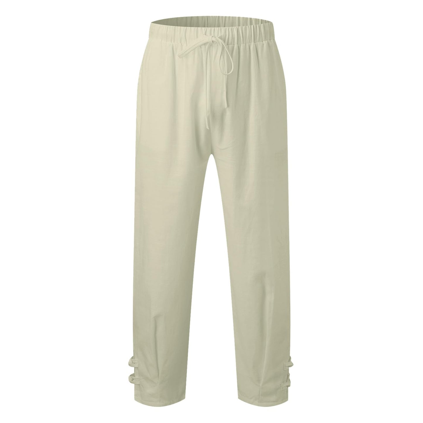 lightning deals of today prime,Beach Pants for Mens Capri Pants Solid Color Elastic Waist Tapered Pants Drawstring Capris Baggy Pants Trousers
