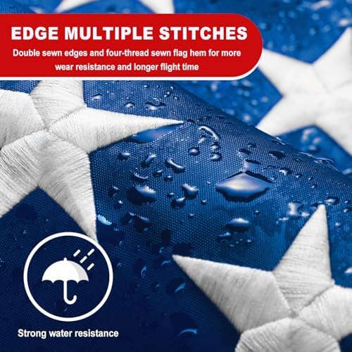 American Flags 4x6 Outdoor Use,Non Fading American Flags for Outside, American Flag Outdoor Heavy Duty, American Flag Longest Lasting,US Flag Embroidered Stars, Brass Grommets Sewn Stripes
