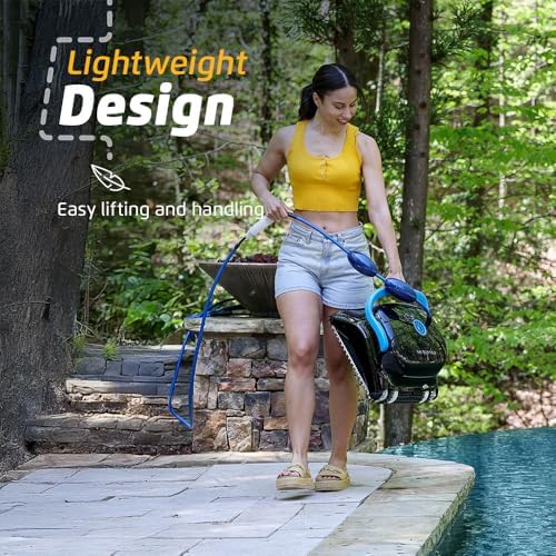 Dolphin Nautilus CC Plus Wi-Fi Automatic Robotic Pool Vacuum Cleaner, Always Cleaning, Never Charging, with Wall Climbing Scrubber Brush, Ideal for In-Ground Pools up to 40 FT in Length