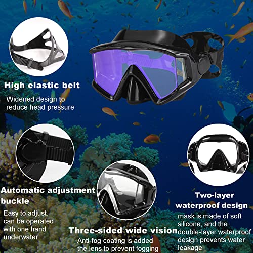 AQUA A DIVE SPORTS Diving mask Anti-Fog Swimming Snorkel mask Suitable for Adults Scuba Dive Swim Snorkeling Goggles Masks