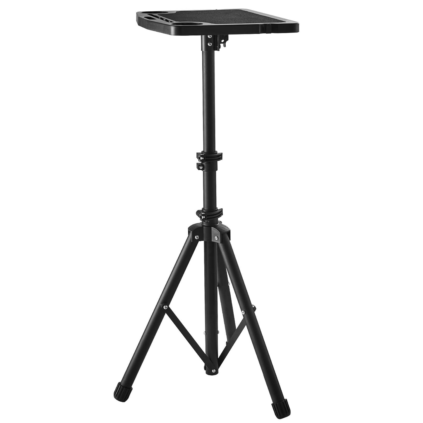 VEVOR Cycling Desk, Foldable Bike Desk & Treadmill Desk with Triangle Support, Non-Slip Multi-Slot Bike Trainer Fitness Desk with Handle Bar, Fit for Home Office Exercise