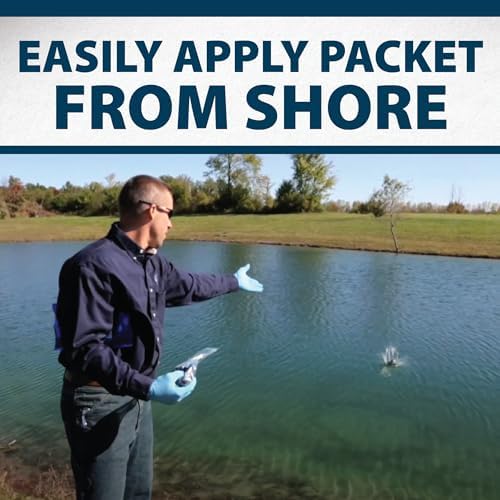 Airmax Pond Dye Packets Natures Blue Colorant for Large Pond & Lake, Beneficial UV Blocking Color Concentrate, Maintain Clean & Clear Water, Fish, Bird & Animal Safe, 4 Soluble Packets