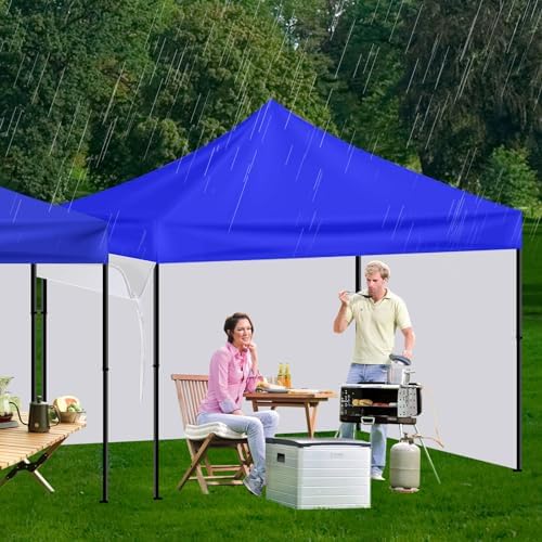 10 Foot Canopy Rain Gutter for Instant Pop Up Canopy, Canopy Tent Drainage Accessory Rain Gutter with Velcro Straps (White)