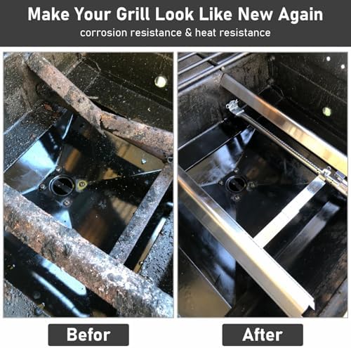 Uniflasy Grill Parts for Charbroil Performance 2-Burner 463630021 463655021 463655421 463655621,for Charbroil 4-Burner 463365021 463448021 Grill Burner Tube Heat Plates Shield Crossover Tube Igniter