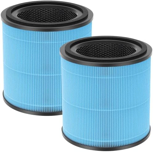 AP0601 Replacement Filters Compatible with AIRTOK Air Puri-fier, 4-in-1 H13 True HEPA Filters, High-Efficiency Activated Carbon Filter, AP0601-RF 2 Pack