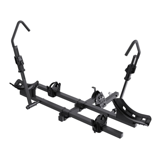 TANX Bike Racks for Ebikes,Fat Tire Bike Rack for Tow Hitch 2-Bike 200 lbs Capacity, Smart Tilting Platform for Standard E-Bikes, Fits 2-Inch Receiver