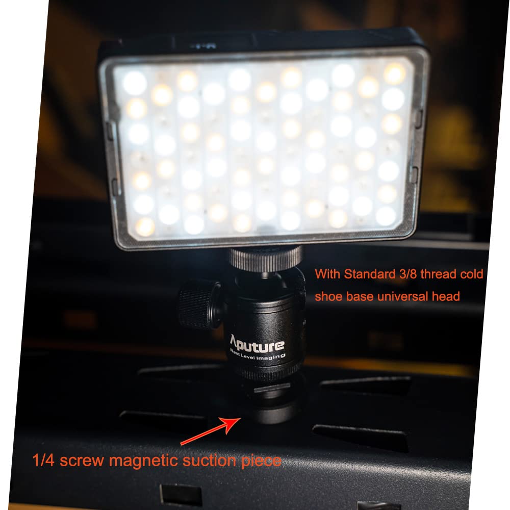 Aputure MC Pro RGBWW On Camera Video Light,5W High Brightness 1585 Lux at 0.5m,2000-10000K Adjustable Magnetic Attraction and IP65 Weatherproo for Photography,Videographer