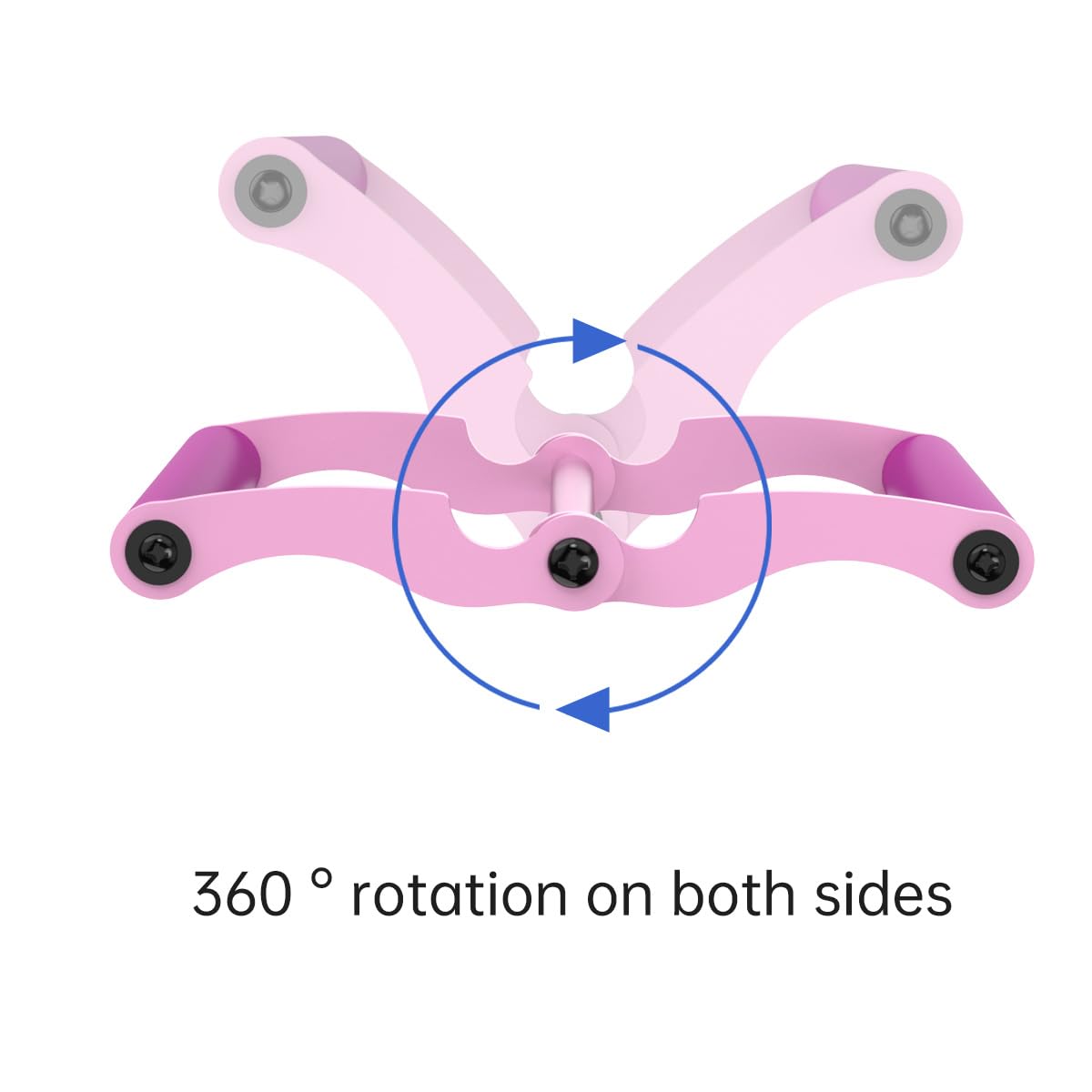 AimiDream V Bar Landmine Handle Attachment for Barbell Bar, Solid Multi-Grip Landmine Handle Attachment with Non-Slip Rubber Handle, Fits Olympic Bars Strength Training Bars,Pink