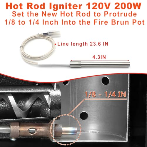 Digital Controller Kit for Pit Boss PB550G PB440D2 PB700NC PB820XL, LCD Control Board Compatible withPit Boss Pro Series PB820PS1 PB1100PS1 with RTD Temp Sensor,2pcs Meat Probe,Igniter,Part NO. AC03P9