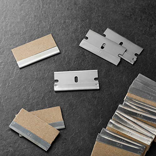 Amazon Basics Men's Single Edge Razor Blades, Clam Shell, 100-Pack
