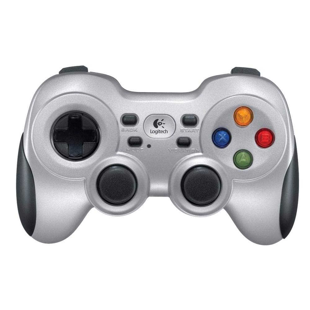 Logitech G F710 Wireless Gamepad, 2.4 GHz Wireless with USB Nano-Receiver, Controller Dual Vibration Feedback, 4 Switch D-Pad, PC - Grey/Black