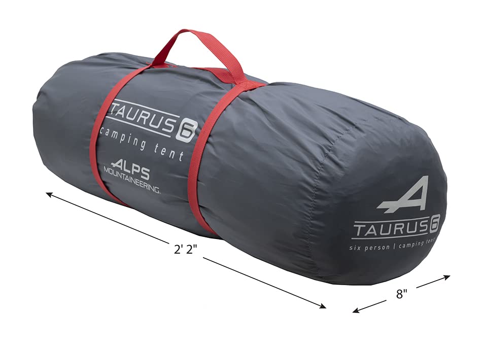 ALPS Mountaineering Taurus 6-Person Tent - Gray/Red