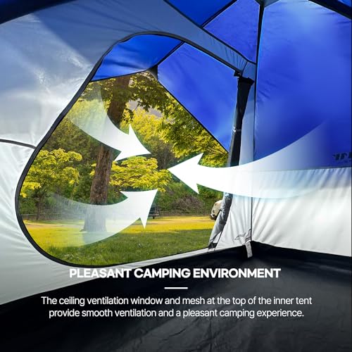 IDOOGEN Tents for Camping 2/4/6 Person Camping Dome Tent, Easy to Set Up, Lightweight Camping Tent, Portable Camping Tent for Outdoor and Backpacking Sundome Tent