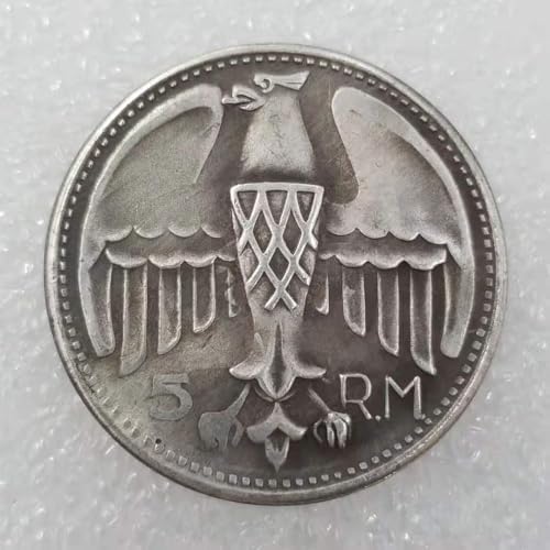 Antique German Coins, German Imperial Eagle Coins Collection, Germany Imperial Mark Vintage Ancient Coin, Lucky Feng Shui Coin, Explore History Culture (1935)
