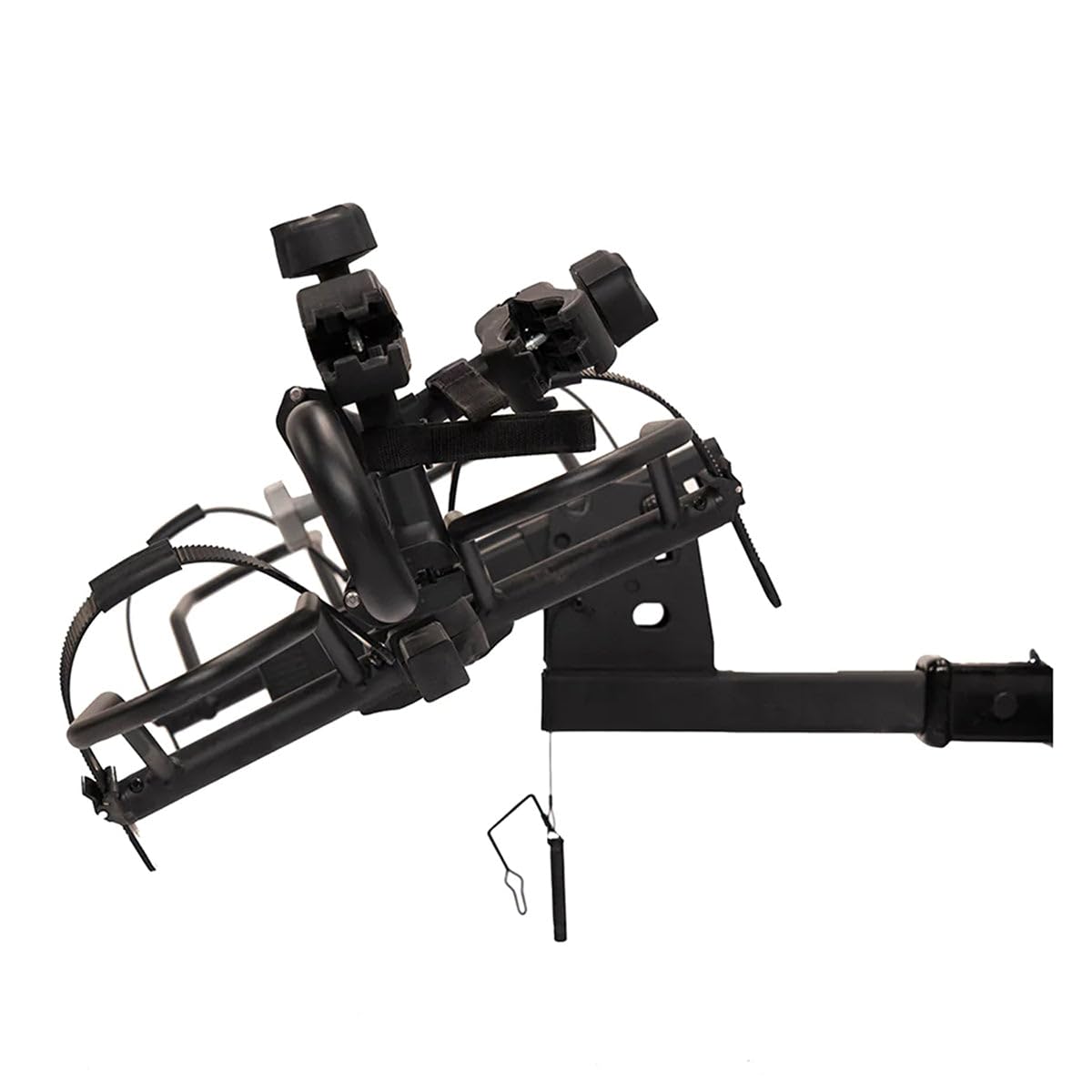 Hollywood RV Rider Hitch Bike Rack for 2 E-Bikes up to 80 lbs Each - Premium Electric Bike Rack for RV, Fifth Wheel, Flat Towed Vehicle - Durable for Standard and Fat Tire Bikes