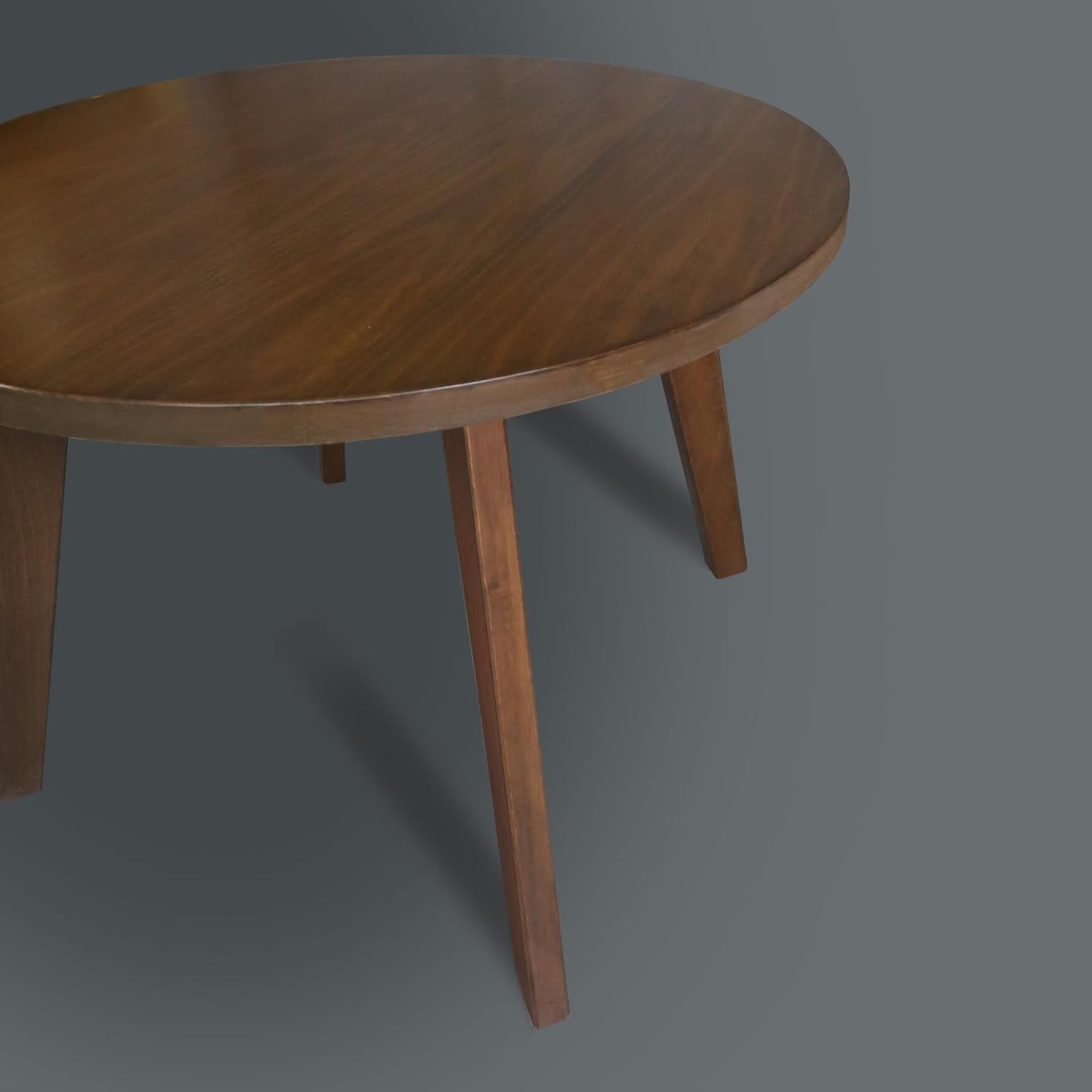 American Trails Genuine 100% Hardwood Round Coffee Table - Hand-Wiped Walnut